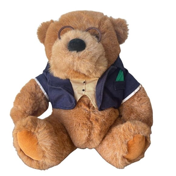 Rare! Lands' End Gund Big Daddy Rugby Bear 1926 1992 Limited-Edition Old-Fashion - Picture 1 of 5